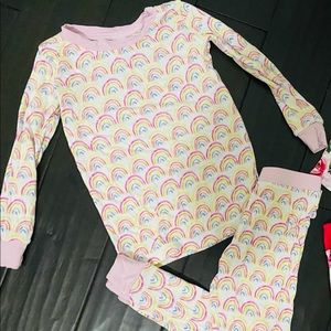 Little Sleepies pastel rainbows pajamas
